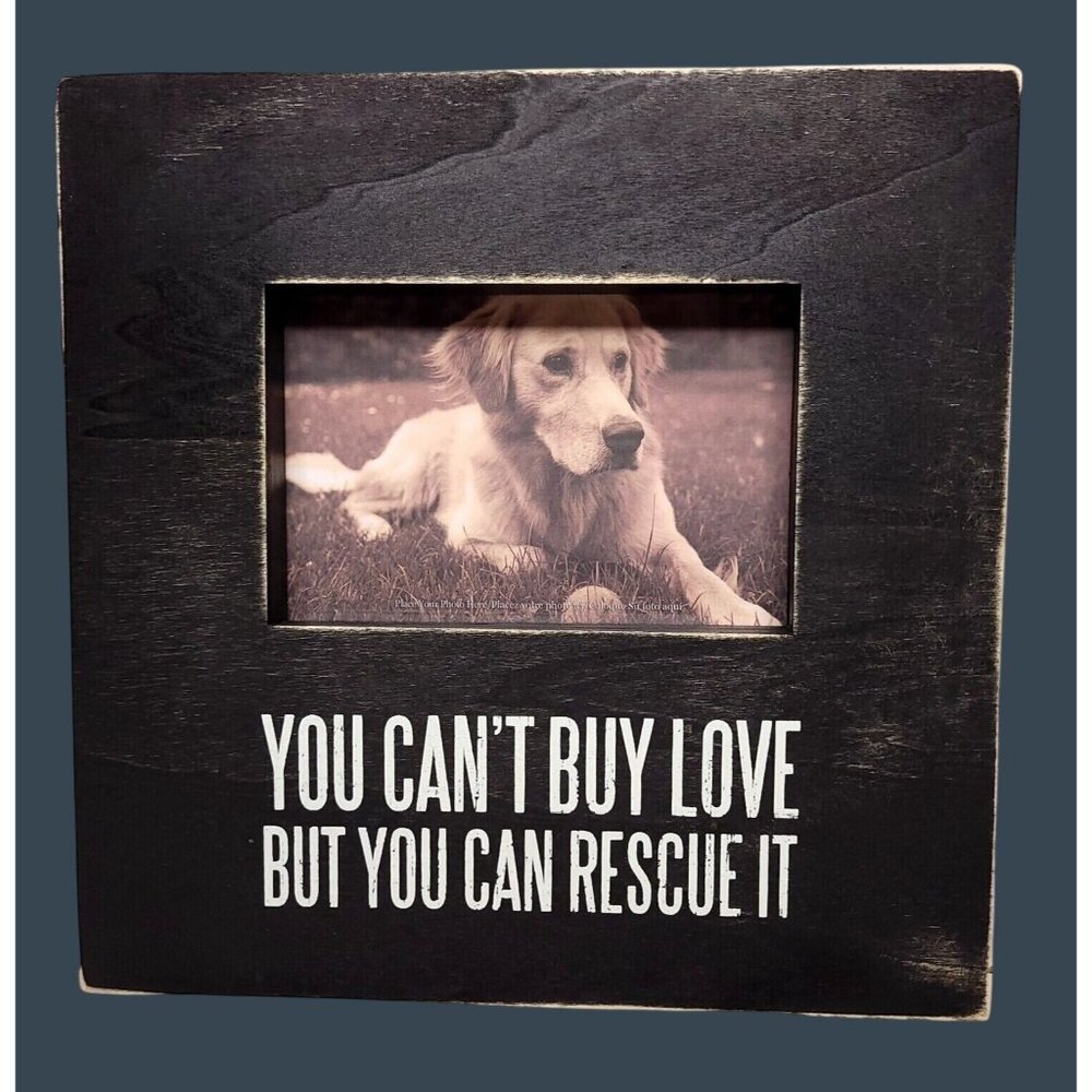 Photo Box Frame Cant Buy Love But You Can Rescue It 6X4 Hang Or Shelf Rustic